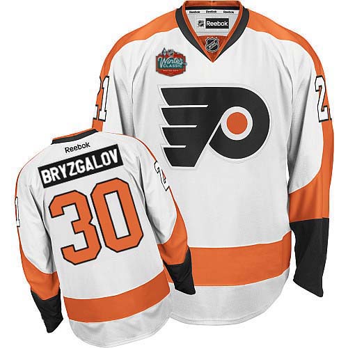 Branded Philadelphia Flyers 30 Ilya Bryzgalov White 2012 NHL Winter Classic Jersey